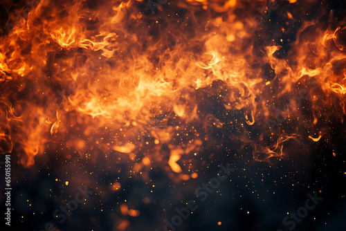 Fire flame spark background