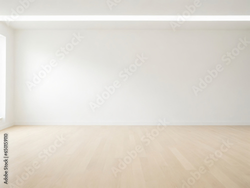 Empty room with wooden floor background  Empty room for advertising and copy space