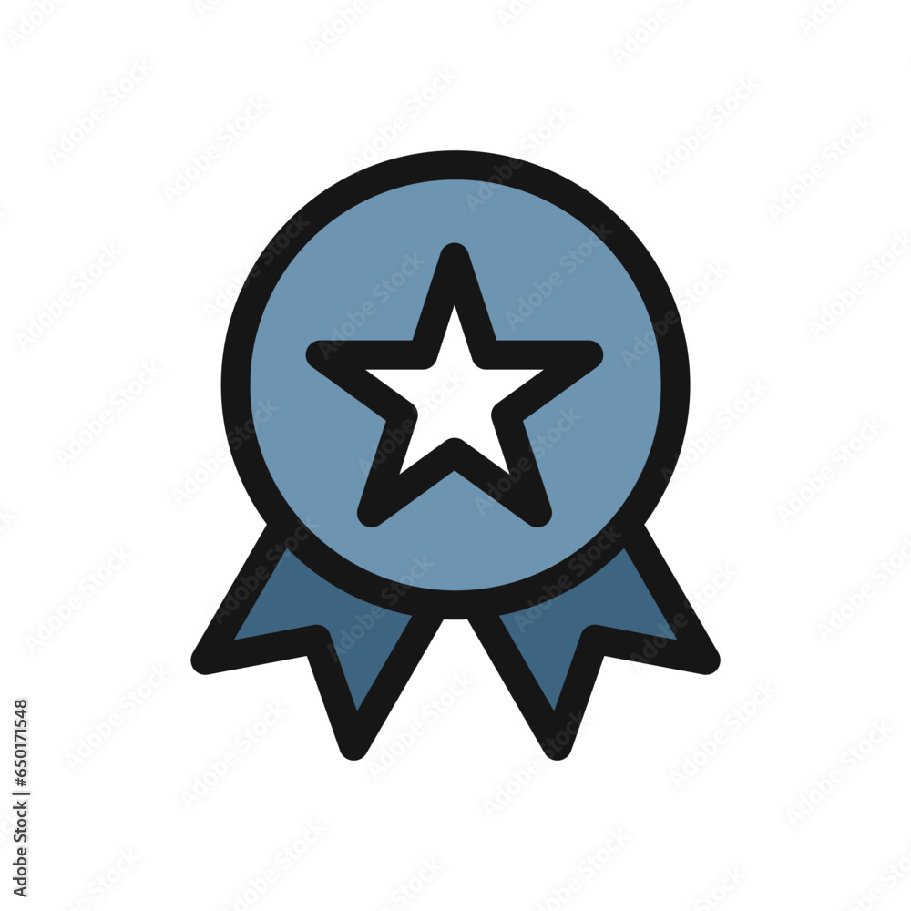 icon badge winning and star, editable file icon badge winning and star, editable file
