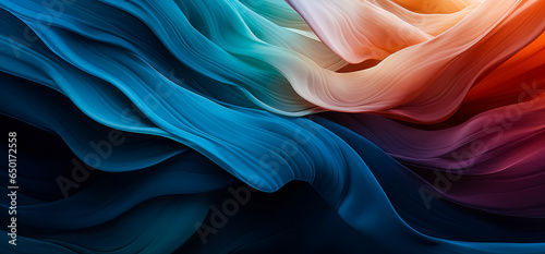 Closeup abstract flower petals or nature pattern color background.exotic wallpaper in painting style.wavy wave art shape