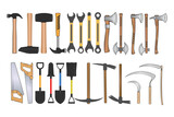Spanner Clipart Bundle, Spanner silhouette, Hammer Bundle,  Axe, Pick Axe, Saw illustration Bundle, Shovel, sickle Mechanic Tools, Worker elements, Labor equipment, Spanner line art, Repair tool