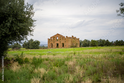 Abandoned house in the countryland photo