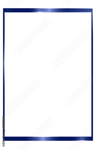 blue frame isolated on white