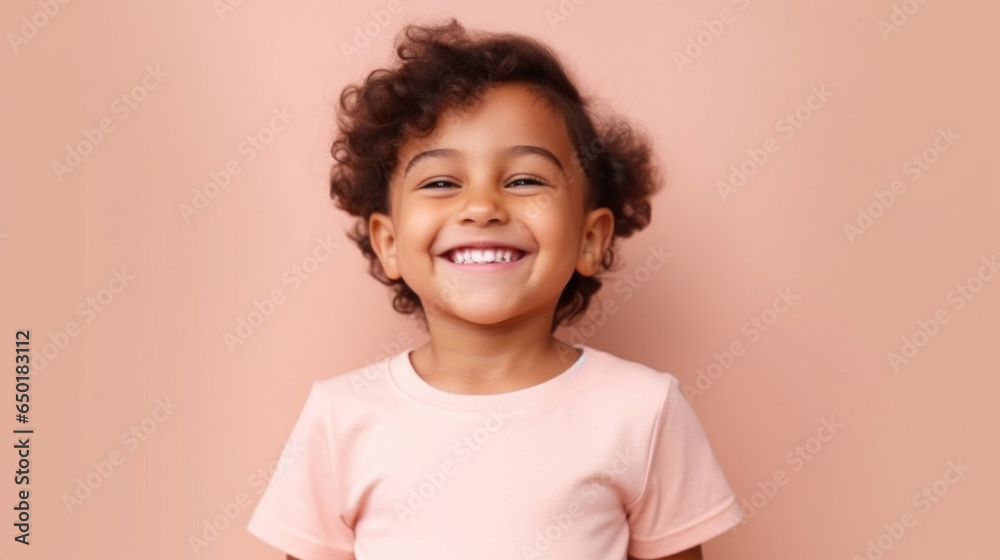 Adorable child in studio photo. Adorable child in studio photo.