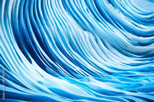 Blue and white abstract water wave texture backdrop. Banner Graphic Resource as background for ocean wave and water wave abstract graphics. Paint over