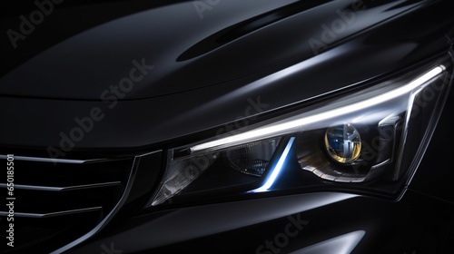 Front view of LED lights on a car © vie_art