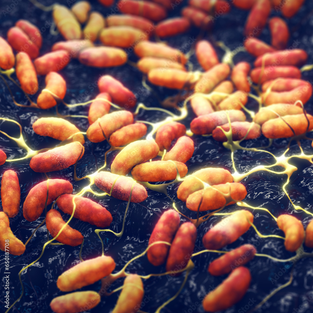 Plague bacteria. Plague is an infectious disease caused by Yersinia