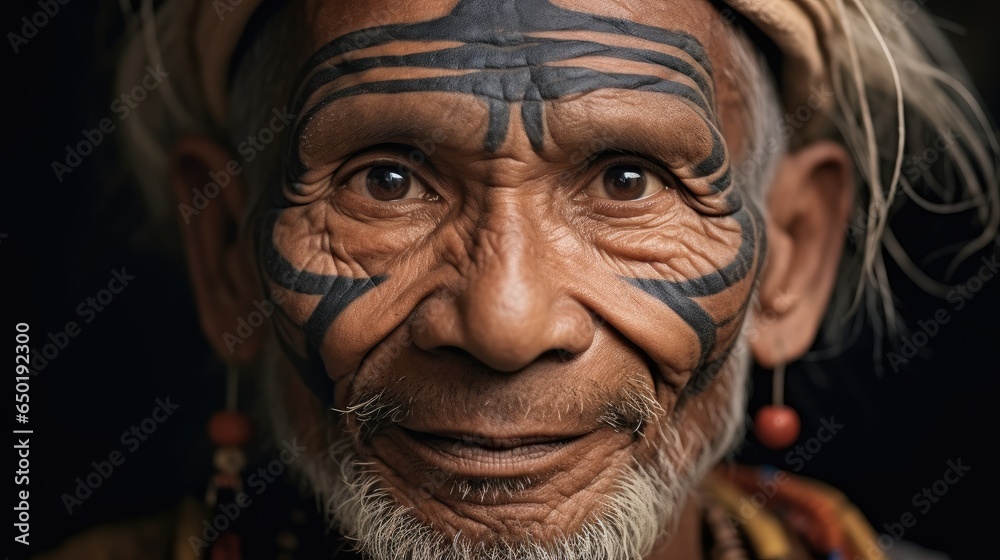 Portrait of old man African local typical inhabitant of the tribes. Portrait of old man African local typical inhabitant of the tribes.