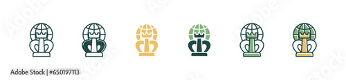king chess business strategy planning icon vector global marketing problem solving symbol illustration creative tactic decision template for web and app