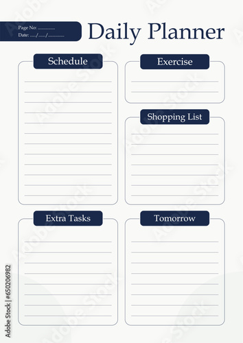 Daily Planner Design 2024 (ID: 650206982)