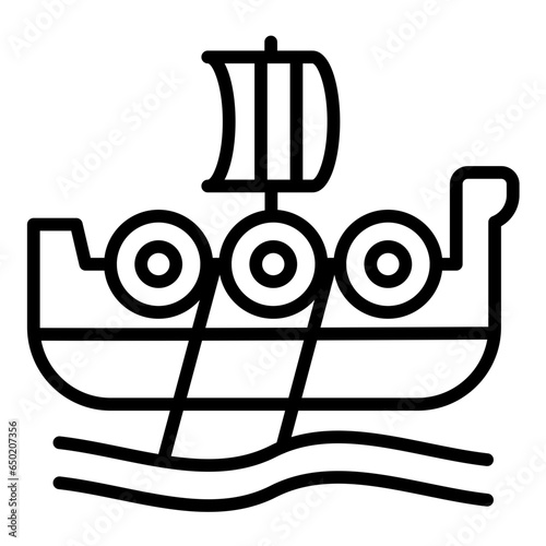 Viking Ship Icon