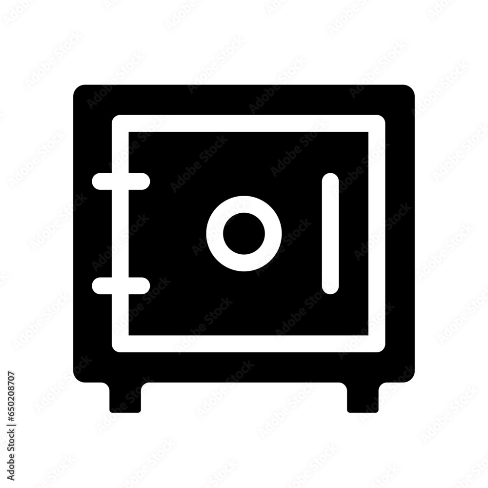 Save money solid icon. wallet web, Safe bank for safety protection. Deposit secure box. Wealth for business and finance concept. Vector illustration. design Save money solid icon. wallet web, Safe bank for safety protection. Deposit secure box. Wealth for business and finance concept. Vector illustration. design