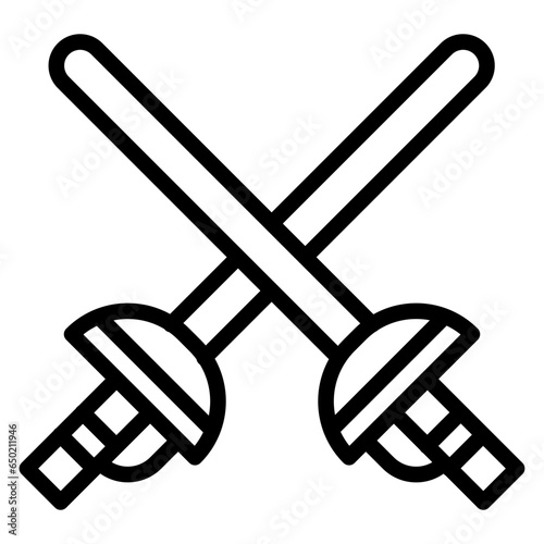 Fencing Sports Icon