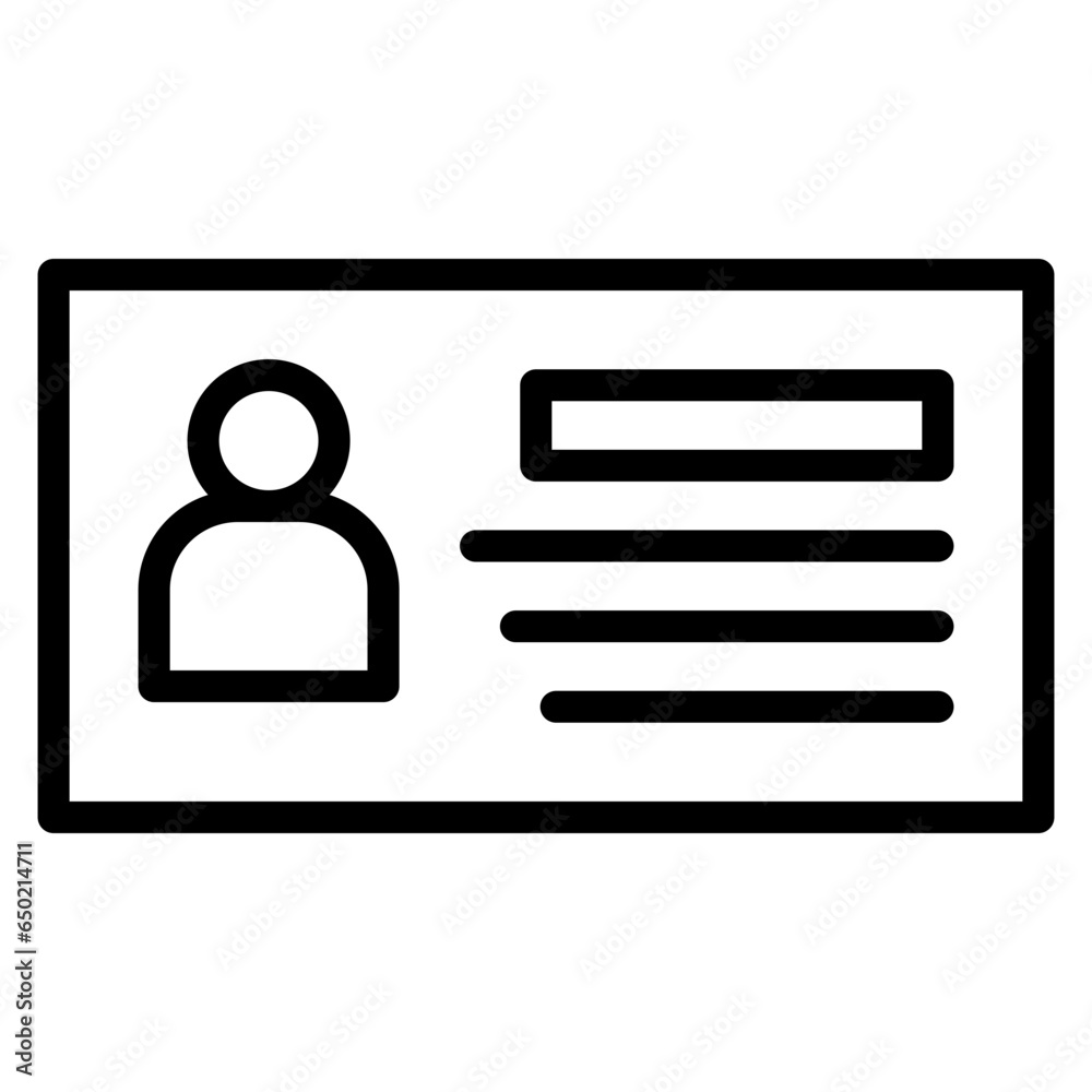 ID Card Icon ID Card Icon