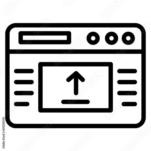 Webpage Upload Icon