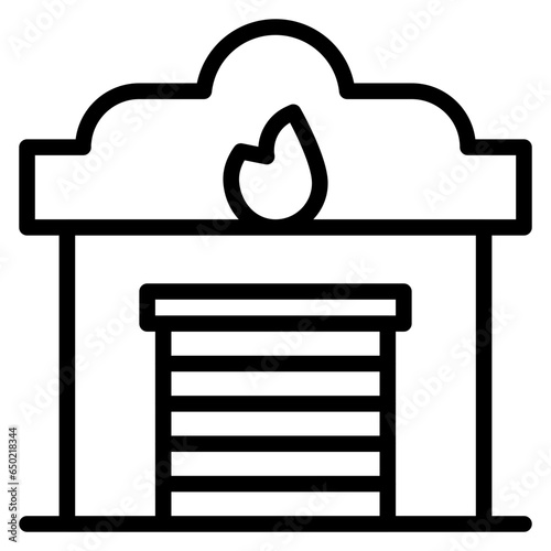 Fire Station Icon