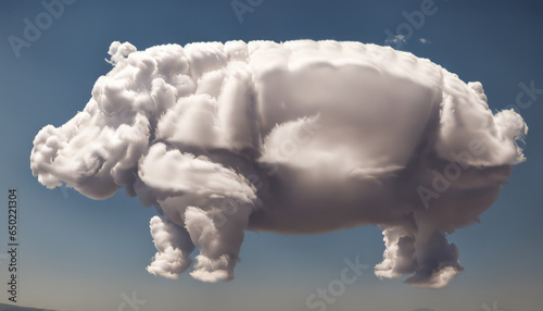 A cloud shaped like a hippopotamus photo