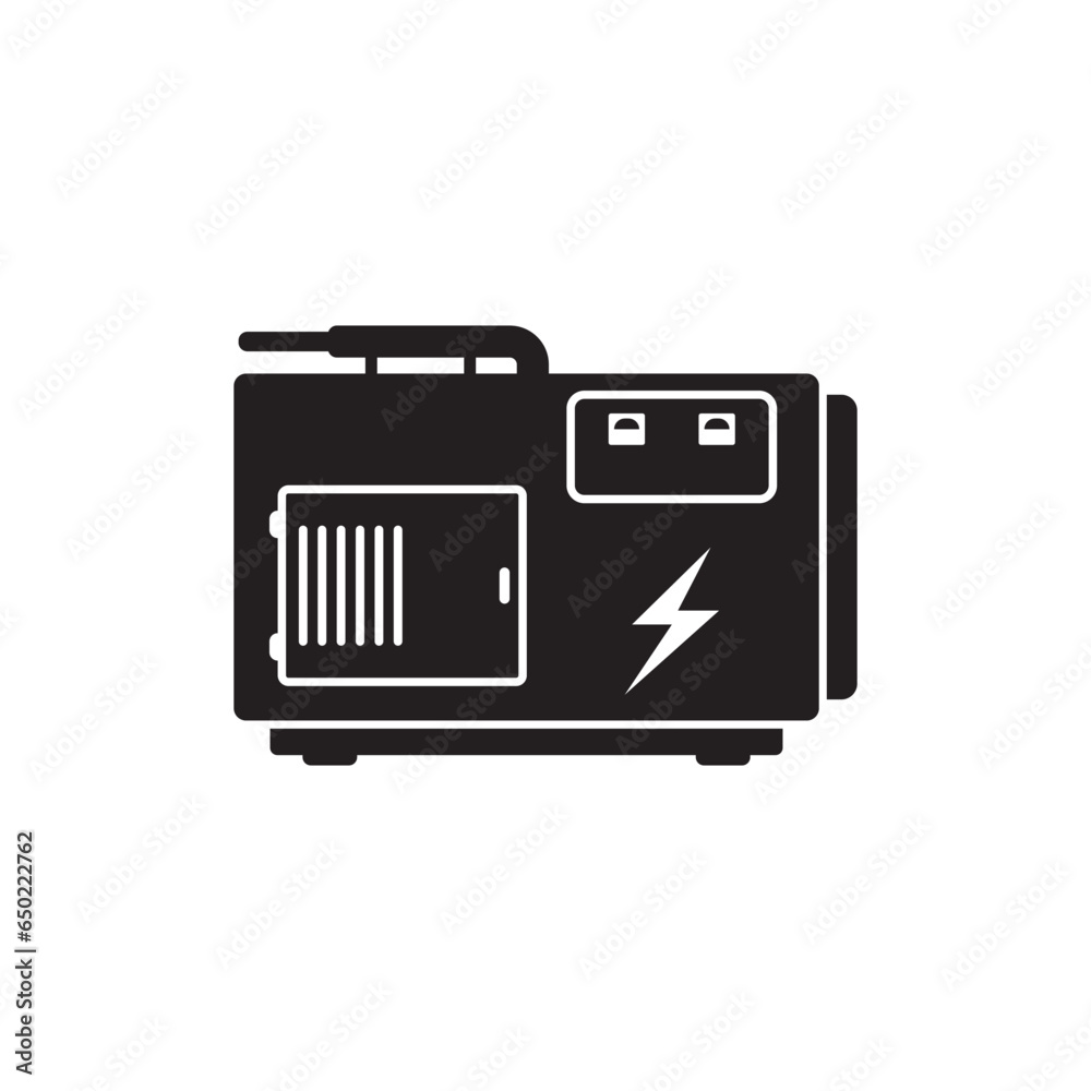 Diesel generator logo icon symbol,illustration design template