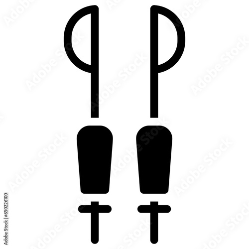 Ski Sticks Icon