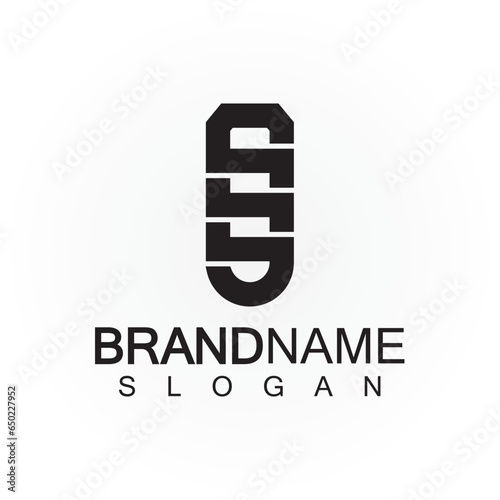 Initial Letters SS Logo Design Vector Template.