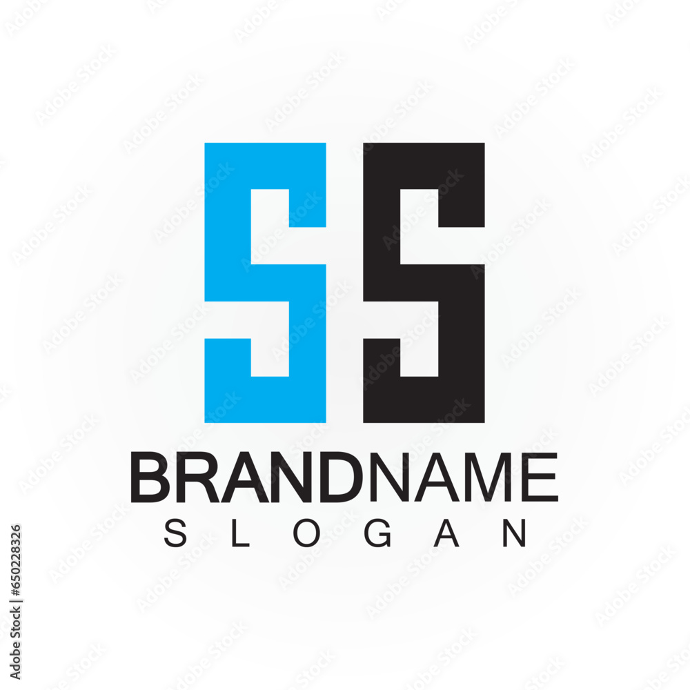 Initial Letters SS Logo Design Vector Template. Initial Letters SS Logo Design Vector Template.