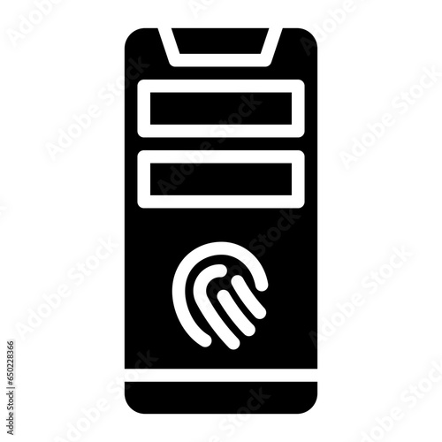 Mobile Fingerprint Icon
