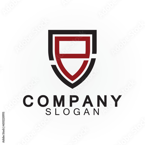 Free Download Abstract linear letter initial E shield logo icon design - GFXLoad