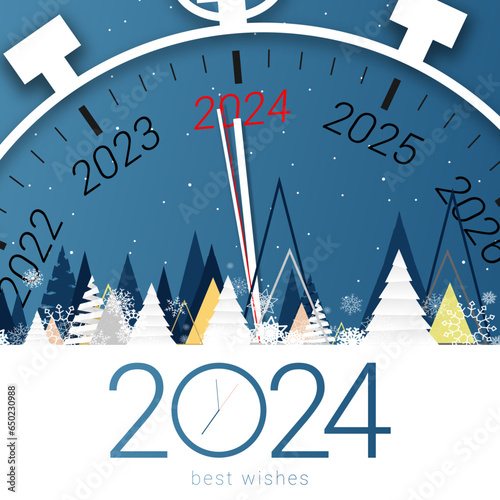 2024 - happy new year - best wishes 2024 background