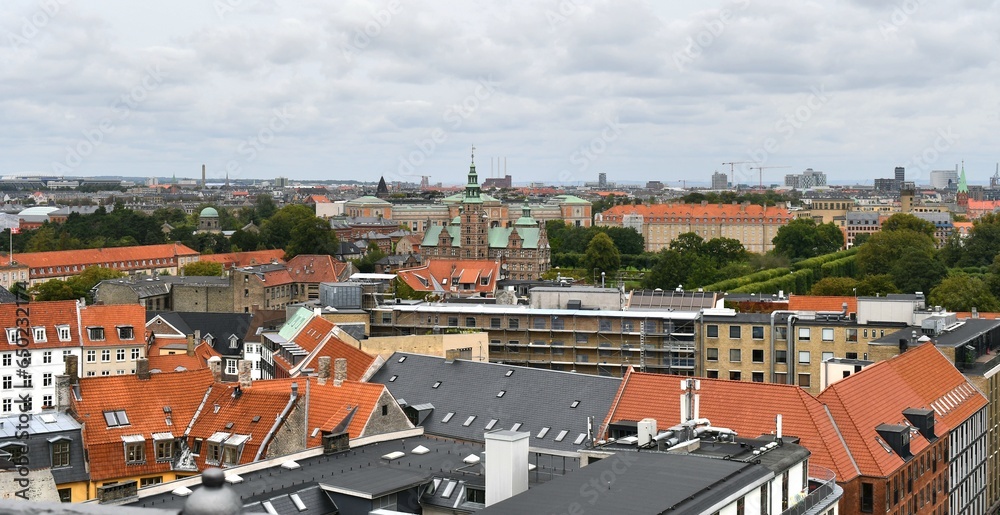 Copenhagen cityscape overlook 