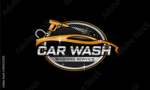 vector car wash logo design