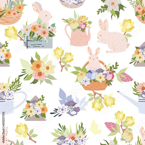 bunny seamless pattern