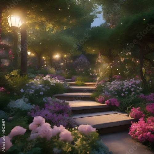 A garden where flowers release fragrances that trigger vivid, dreamlike memories in those who smell them1