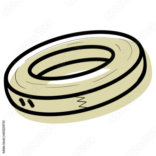 Obraz na płótnie Tape drawing decoration design