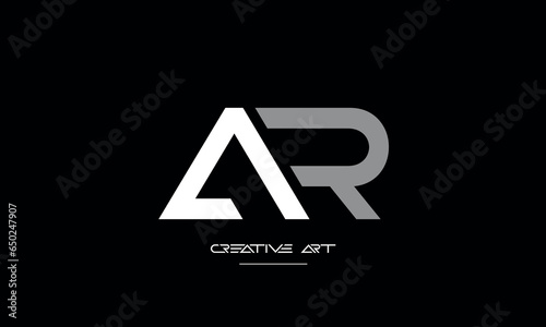 AR, RA, A, R abstract letters logo monogram