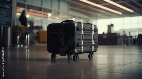 Vintage Suitcases: A Nostalgic Journey for Business Travelers at the Airport and Train Station