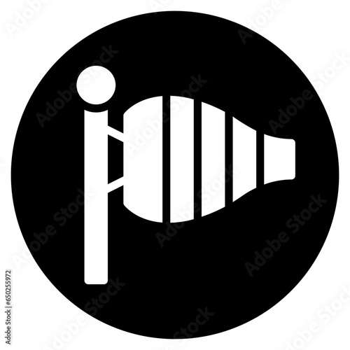 windsock glyph icon