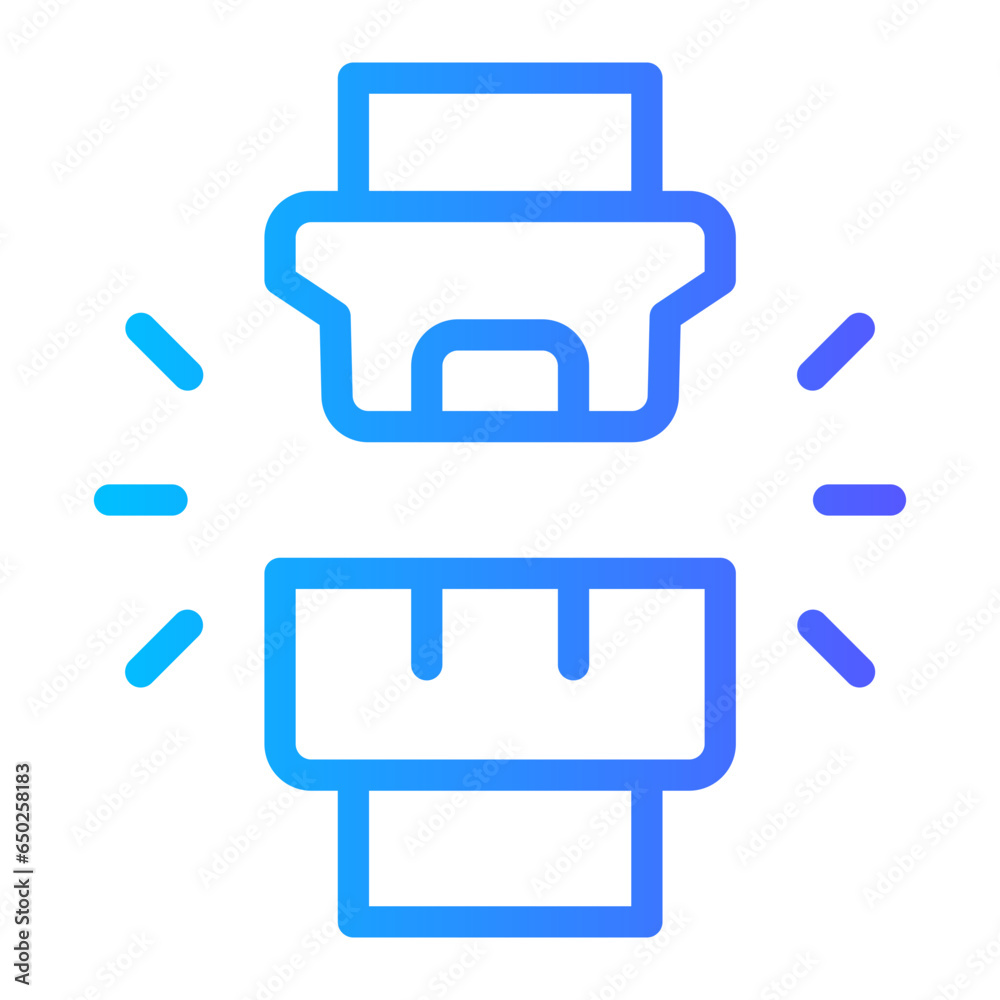 seat belt gradient icon