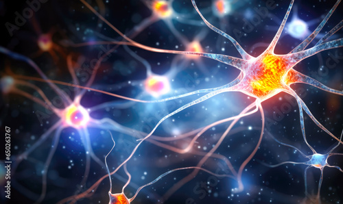 Gene-level neurons communication occurring amidst synapses © Vladyslav