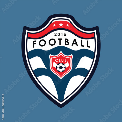Football Club Logo Design with Shield