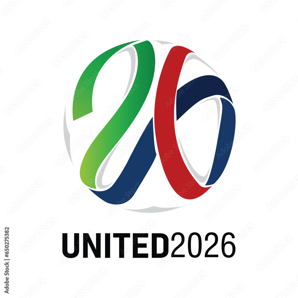 FIFA World Cup 2026. FIFA World Cup logo 2026. World Cup 2026. Vector