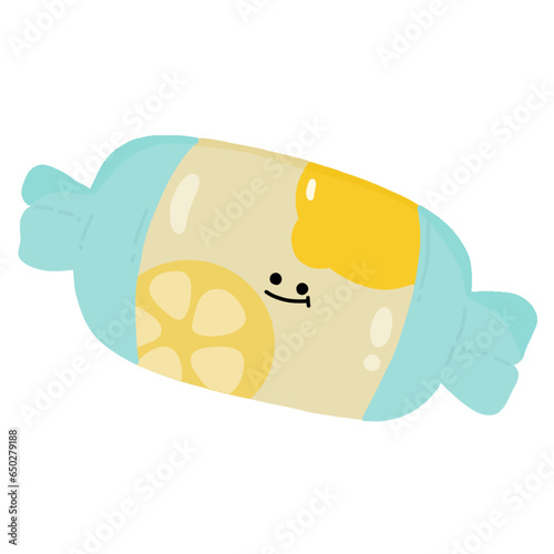 Cute lemon candy png