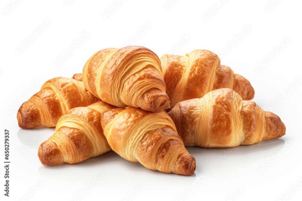Croissants On A White Background