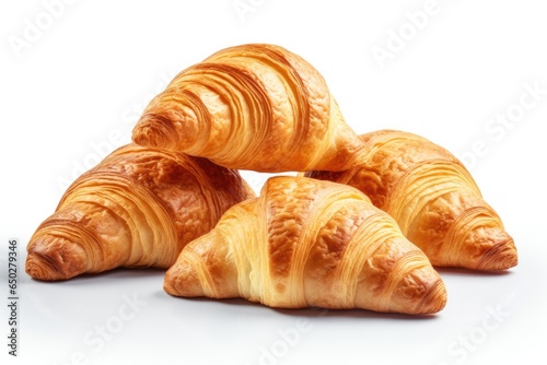 Croissants On A White Background