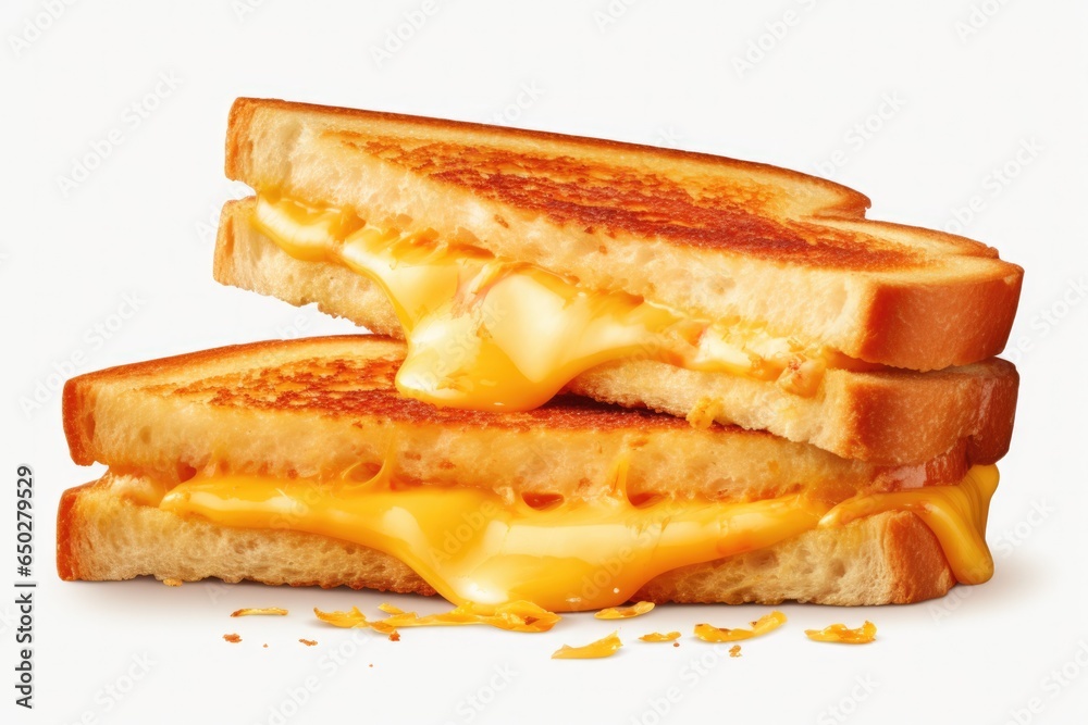 Grilled Cheese Sandwich On Isolated Transparent Background