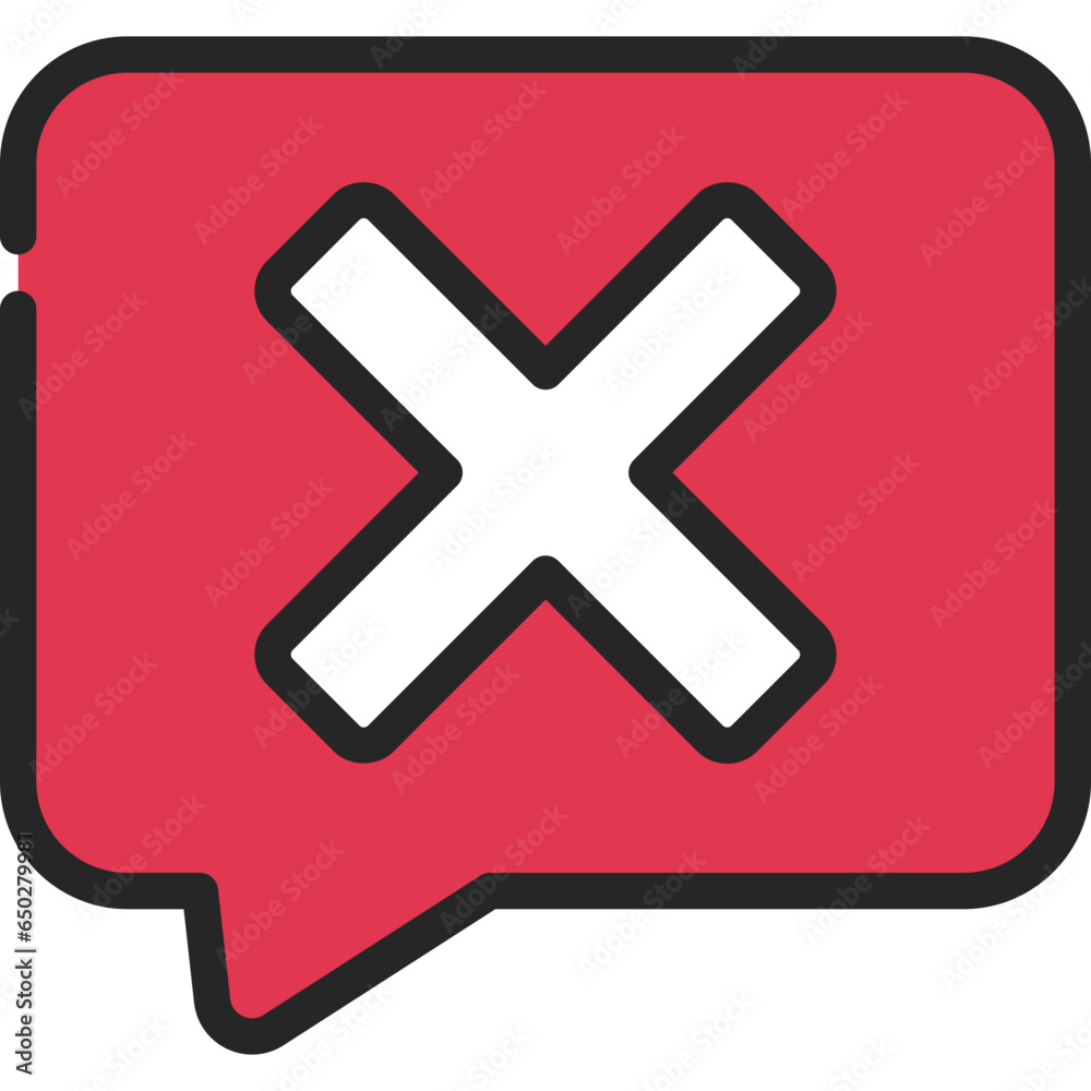 Cross Incorrect Message Icon Cross Incorrect Message Icon