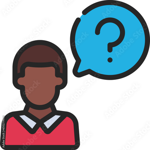 Man Asking Question Icon