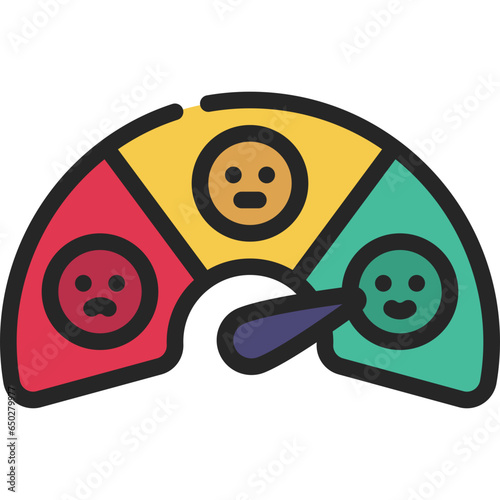 Customer Satisfaction Chart Icon