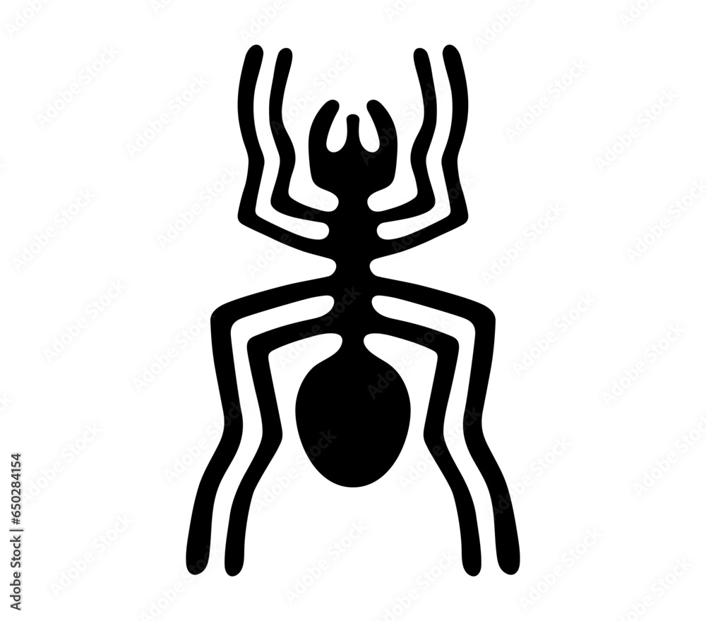 Geoglyph of the spider from Nazca