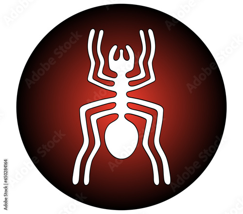 Geoglyph of the spider from Nazca, The Nazca Lines, Nazca Desert, Peru