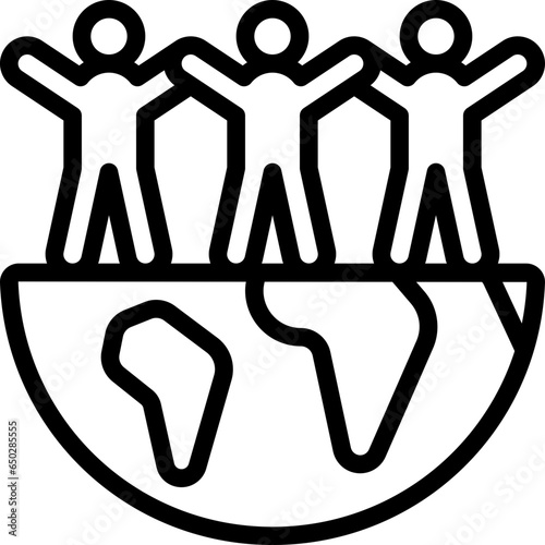 Human Chain World Icon